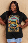 Simply Love Full Size FIND INNER PEACE Graphic Cotton T-Shirt Women's T-Shirts - Tophatter Daily Deals