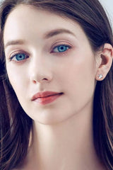 2 Carat Moissanite Floral Stud Earrings Moissanite - Tophatter Daily Deals