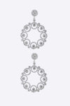 Alloy Rhinestone Round Drop Earrings Earrings - Tophatter Daily Deals