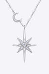 Moissanite 925 Sterling Silver Necklace Silver One Size Moissanite - Tophatter Daily Deals