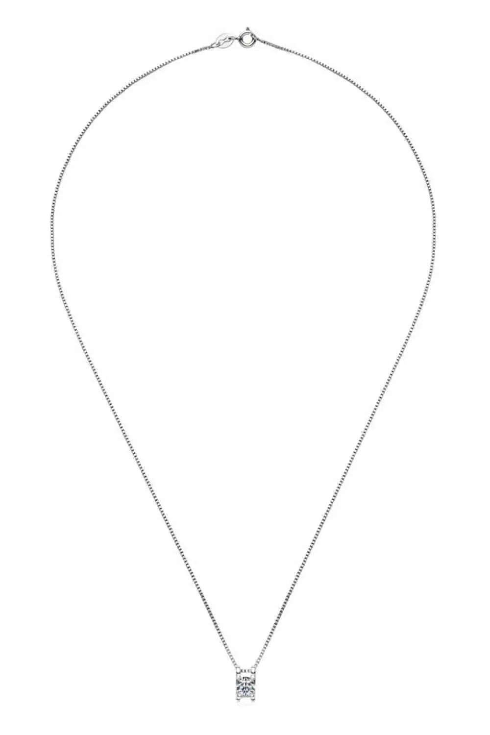 Moissanite 925 Sterling Silver Necklace Moissanite - Tophatter Daily Deals