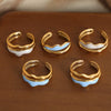 18K Gold-Plated Open Ring Rings - Tophatter Daily Deals