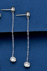 Adored Moissanite Chain Earrings Moissanite - Tophatter Daily Deals