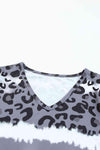 Leopard V-Neck Tee Shirt Women's T-Shirts - Tophatter Daily Deals