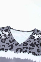Leopard V-Neck Tee Shirt Women's T-Shirts - Tophatter Daily Deals