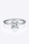 1 Carat Moissanite 925 Sterling Silver Solitaire Ring Rings - Tophatter Daily Deals