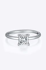 1 Carat Moissanite 925 Sterling Silver Solitaire Ring Rings - Tophatter Daily Deals