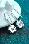 925 Sterling Silver Moissanite Hook Earrings Moissanite - Tophatter Daily Deals