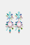 Geometric Shape Glass Stone Dangle Earrings Multicolor One Size Earrings - Tophatter Daily Deals