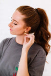 Three Is Better Than One C-Hoop Earrings Earrings - Tophatter Daily Deals