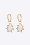 Rhinestone Decor Drop Earrings Gold One Size Earrings - Tophatter Daily Deals