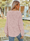 V-Neck Long Sleeve Blouse Blouses - Tophatter Daily Deals