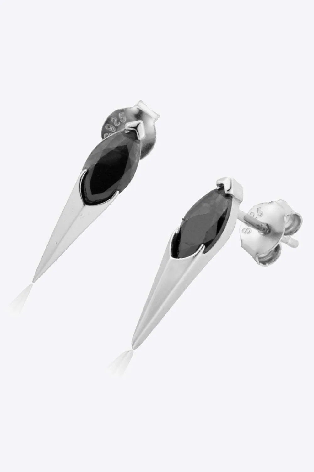 Zircon Decor 925 Sterling Silver Earrings Earrings - Tophatter Daily Deals