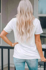 Animal Graphic Round Neck T-Shirt Women's T-Shirts - Tophatter Daily Deals