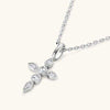 925 Sterling Silver Moissanite Cross Pendant Necklace Moissanite - Tophatter Daily Deals