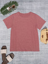 Round Neck Short Sleeve T-Shirt Women's T-Shirts - Tophatter Daily Deals