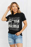 mineB I Got It From My Mama Full Size Graphic Tee in Black Black Women's T-Shirts - Tophatter Daily Deals