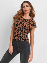 Twisted Open Back Blouse Blouses - Tophatter Daily Deals