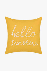 Elements of Spring Punch-Needle Decorative Throw Pillow Case Mustard One Size Decorative Pillowcases - Tophatter Daily Deals