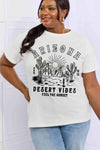 Simply Love Simply Love Full Size ARIZONA DESERT VIBES FEEL THE SUNSET Graphic Cotton Tee Women's T-Shirts - Tophatter Daily Deals