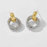 925 Sterling Silver Twisted Drop Earrings Earrings - Tophatter Daily Deals