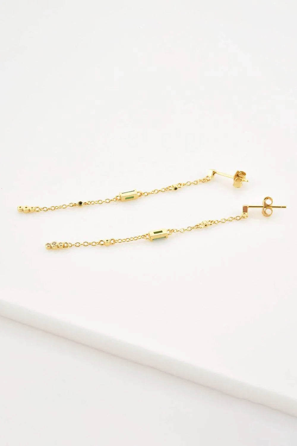 Inlaid Zircon 18K Gold-Plated Earrings Earrings - Tophatter Daily Deals