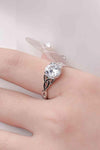 2 Carat Moissanite 925 Sterling Silver Ring Moissanite - Tophatter Daily Deals