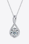 2 Carat Moissanite 925 Sterling Silver Necklace - Tophatter Deals