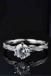 1 Carat Moissanite 925 Sterling Silver Ring Moissanite - Tophatter Daily Deals