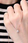 Moissanite 925 Sterling Silver Necklace Moissanite - Tophatter Daily Deals