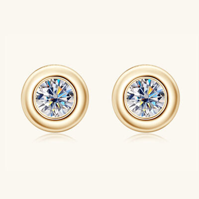 Moissanite 925 Sterling Silver Stud Earrings Moissanite - Tophatter Daily Deals