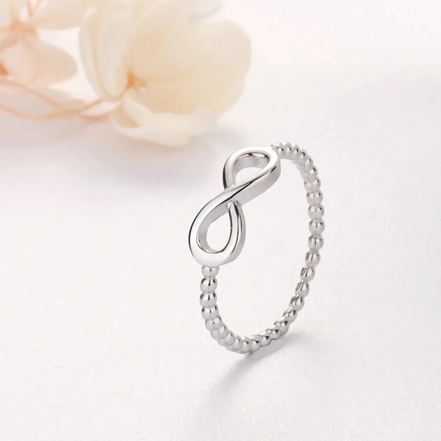 Number 8 Zircon 925 Sterling Silver Ring Rings - Tophatter Daily Deals