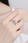 Feel The Joy 925 Sterling Silver Moissanite Ring Moissanite - Tophatter Daily Deals