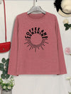 COFFEE AND SUNSHINE Round Neck Long Sleeve T-Shirt Women's T-Shirts - Tophatter Daily Deals