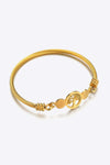 Twisted Stainless Steel Cable Bracelet Gold One Size Bracelets - Tophatter Daily Deals