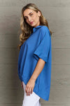 Plus Size Collared Half Sleeve Hem Detail Top Blouses - Tophatter Daily Deals