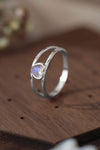 Moonstone Heart 925 Sterling Silver Ring Moonstone - Tophatter Daily Deals