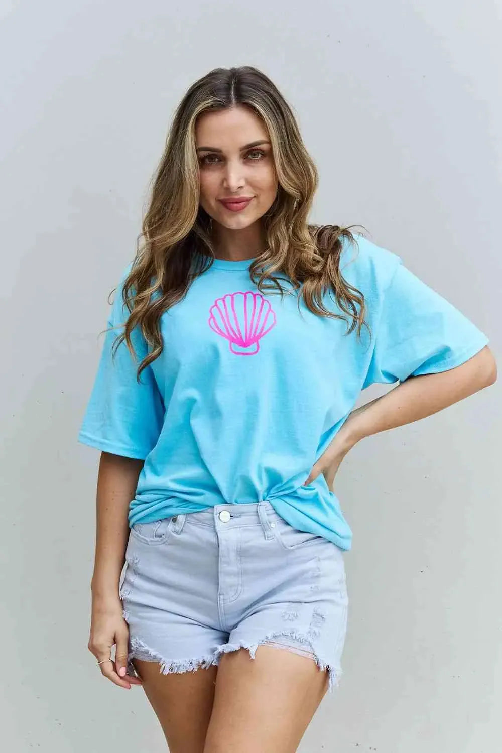 Sweet Claire "More Beach Days" Oversized Graphic T-Shirt Women's T-Shirts - Tophatter Daily Deals