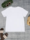 Round Neck Short Sleeve T-Shirt Women's T-Shirts - Tophatter Daily Deals