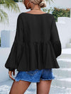 Puff Sleeve Babydoll Blouse Blouses - Tophatter Daily Deals