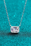 Beautiful Words 1 Carat Moissanite Pendant Necklace Silver One Size Moissanite - Tophatter Daily Deals