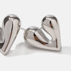 Heart Shape Stainless Steel Stud Earrings Earrings - Tophatter Daily Deals