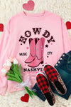 Cowboy Boots Graphic Dropped Shoulder Sweatshirt - Tophatter Daily Deals