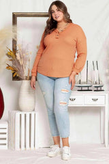 Plus Size V-Neck Dropped Shoulder Top Blouses - Tophatter Daily Deals