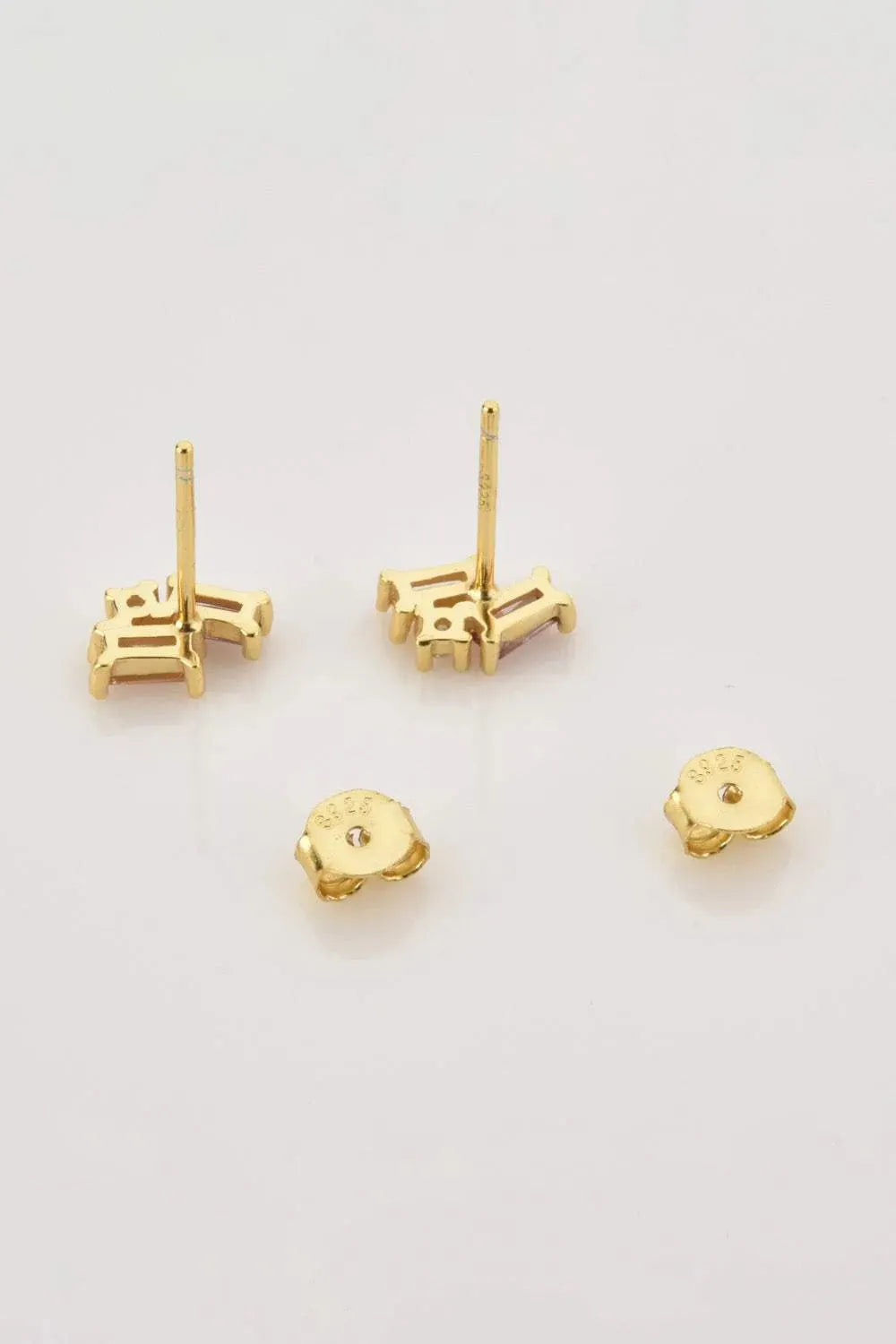 Zircon 925 Sterling Silver Stud Earrings Earrings - Tophatter Daily Deals