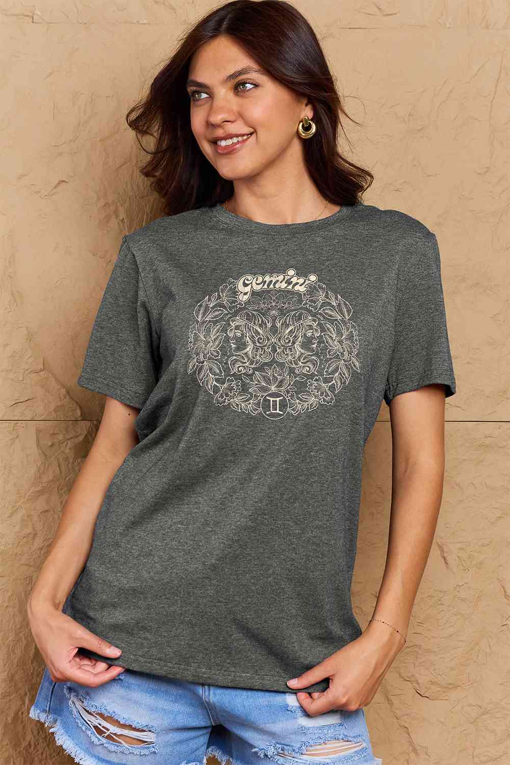 Simply Love Full Size GEMINI Graphic T-Shirt Women's T-Shirts - Tophatter Daily Deals