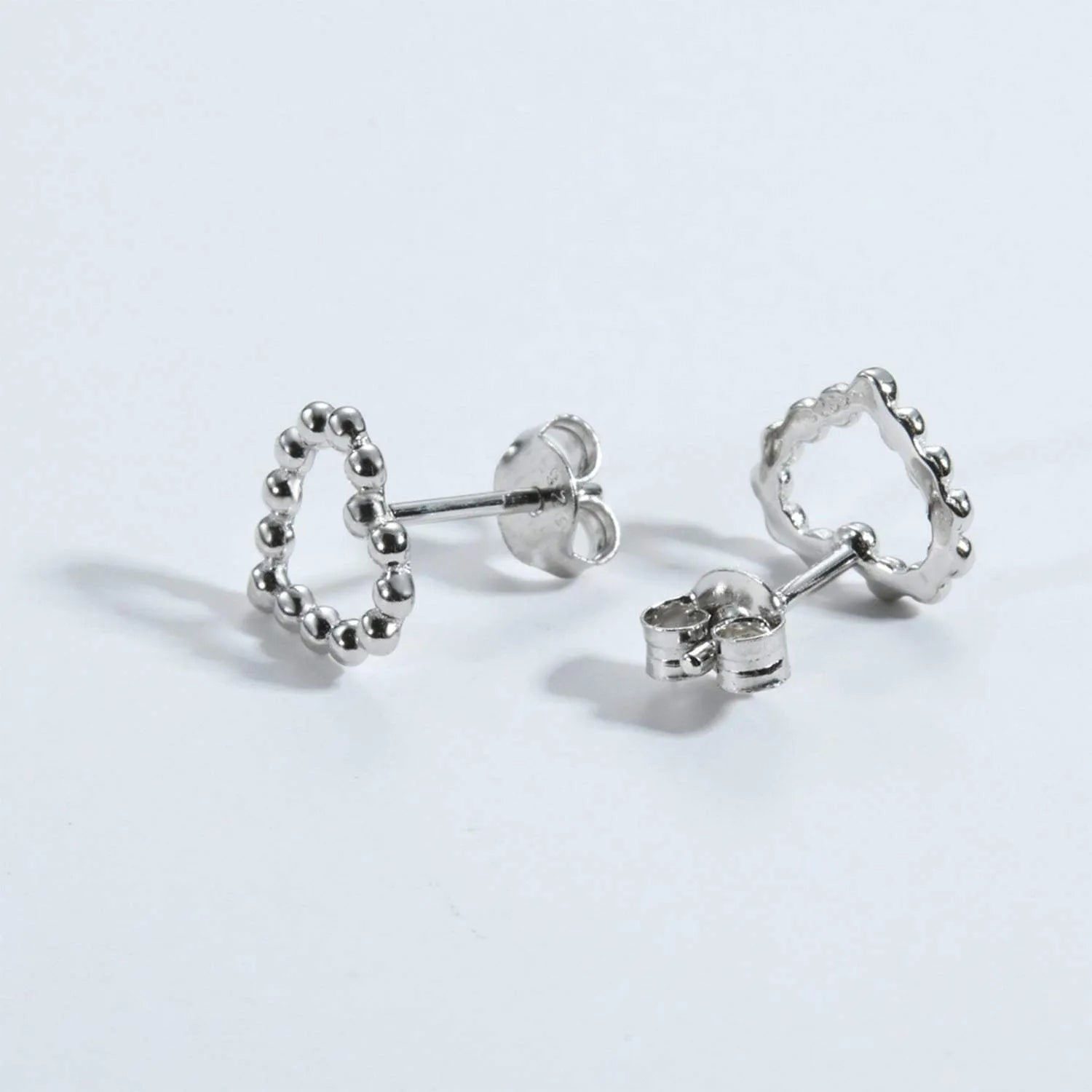 925 Sterling Silver Heart Earrings Earrings - Tophatter Daily Deals