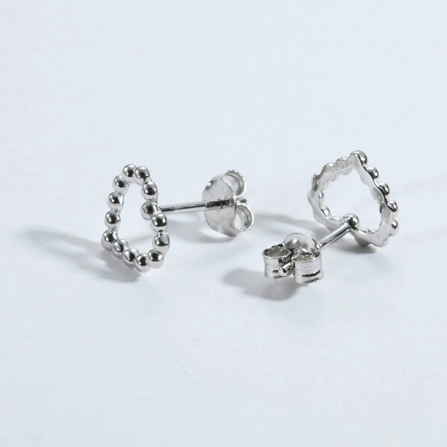 925 Sterling Silver Heart Earrings Earrings - Tophatter Daily Deals