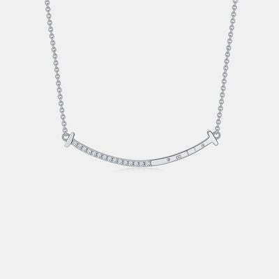 Moissanite 925 Sterling Silver Necklace Moissanite - Tophatter Daily Deals