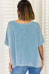 Zenana Striped Round Neck Half Sleeve T-Shirt Blouses - Tophatter Daily Deals